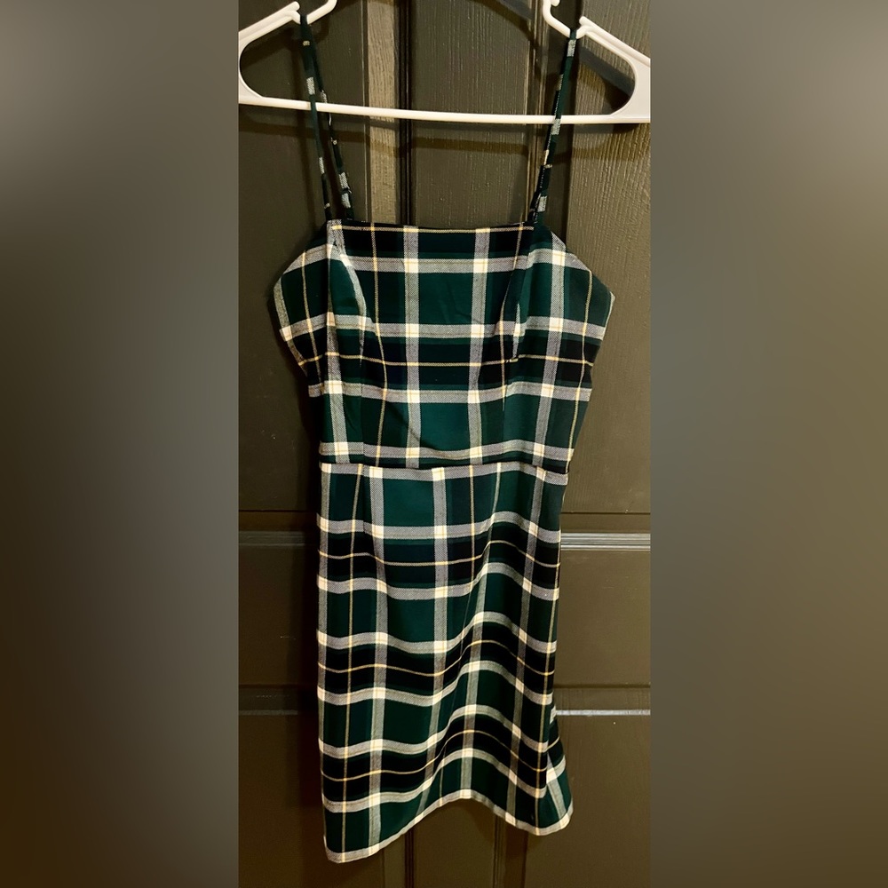 Aeropostale Plaid Green/Blue Casual Dress Size XS
